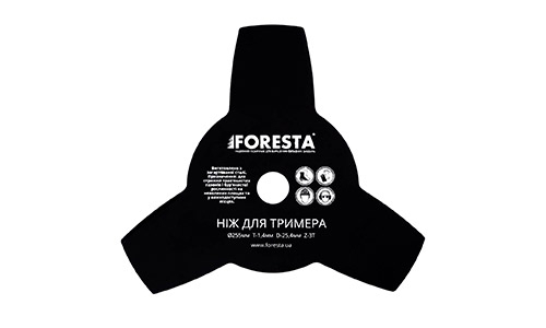 «Нож для триммера Foresta 3Т 3» товара: «Бензиновый триммер Foresta FС-43 + 4 ножа» - фото №3 Характеристика товара «Нож для триммера Foresta 3Т 3» - фото №3