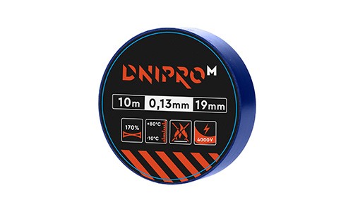 «Ізоляційна стрічка Dnipro-M 10 м 19 мм 0,13 мм синій 4000 В» товара: «Подарунковий набір “Золоті руки”» - фото №7 Характеристика товара «Ізоляційна стрічка Dnipro-M 10 м 19 мм 0,13 мм синій 4000 В» - фото №7