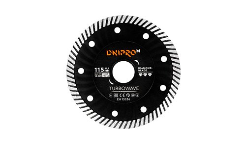 «Предназначение» товара: «Алмазный диск Dnipro-M Turbowave 115 мм 22,2 мм» - фото №1 Характеристика товара «Предназначение» - фото №1