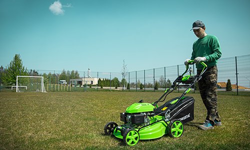 «Режимы скашивания» товара: «Газонокосилка бензиновая Foresta GM-530E» - фото №8 Характеристика товара «Режимы скашивания» - фото №8