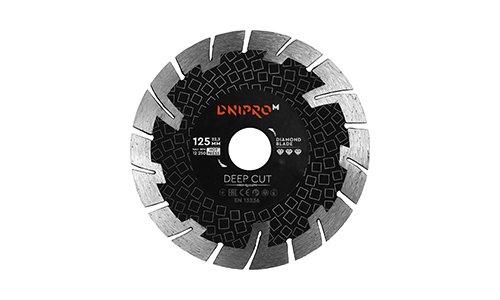 «Предназначение» товара: «Алмазный диск Dnipro-M Deep Cut 125 22,2 мм» - фото №1 Характеристика товара «Предназначение» - фото №1