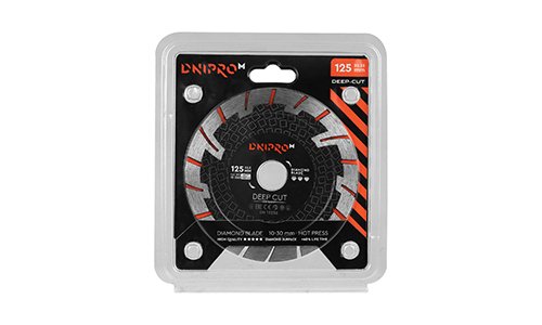 «Эффективность» товара: «Алмазный диск Dnipro-M Deep Cut 125 22,2 мм» - фото №3 Характеристика товара «Эффективность» - фото №3