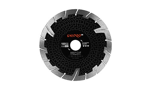 «предназначение» товара: «Алмазный диск Dnipro-M Deep Cut 150 22,2 мм» - фото №1 Характеристика товара «предназначение» - фото №1
