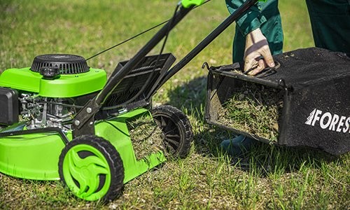 «Травосборник на 40 литров» товара: «Газонокосилка бензиновая Foresta GM-410 + Масло» - фото №6 Характеристика товара «Травосборник на 40 литров» - фото №6