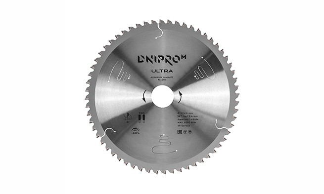 ᐅ Пиляльний диск Dnipro-M ULTRA 185 мм 20 16 65Mn 54Т (алюм