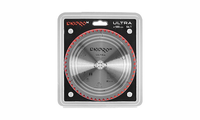 ᐅ Пильный диск Dnipro-M ULTRA 185 мм 20 16 65Mn 54Т (алюм., пласт