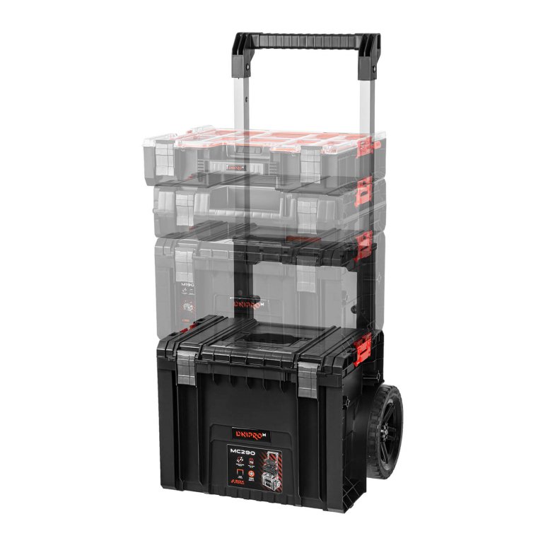 ᐅ Ящик для інструменту на колесах Dnipro-M S-Box МС290 • Купити в