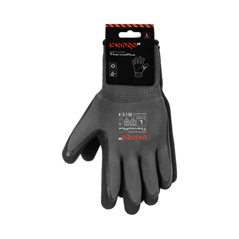 【美品】RASH★ブラック タッパー M ᐅ Рукавички захисні Dnipro-M ThermoPlus утеплені 10р • Купити в
