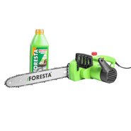 Электропила цепная Foresta FS-1835S + масло для цепей