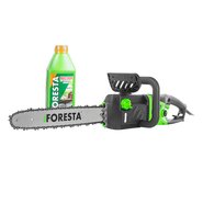Электропила цепная Foresta FS-2840DS + масло для цепей