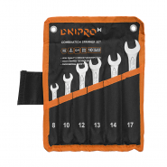 Набор ключей рожково-накидных Dnipro-M (8, 10, 12, 13, 14, 17 мм) (6 шт.)