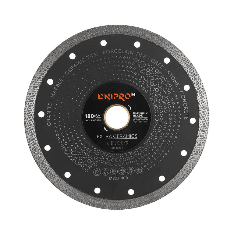 ᐅ Алмазный диск Dnipro-M Extra-Ceramics 180 мм 25.4 22.2 • Купить