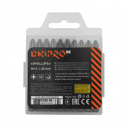 Насадка (бита) Dnipro-M PH 2 25 мм S2 (20 шт.)