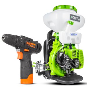 Мотоопрыскиватель Foresta GS-650 + Шуруповерт Дніпро-М АДЛ-12.0