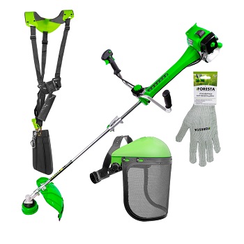 Бензиновый триммер Foresta FC-55 AV + Щиток + Ремень + Перчатки Бензиновый триммер Foresta FC-55 AV + Щиток + Ремень + Перчатки