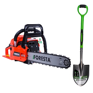 Бензопила цепная Foresta FA-40S + Лопата штыковая SS-2101 Бензопила цепная Foresta FA-40S + Лопата штыковая SS-2101