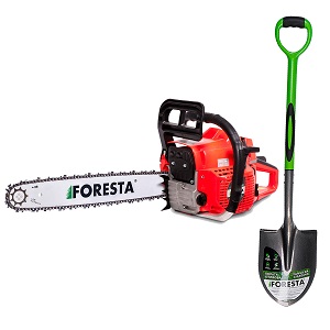 Бензопила цепная Foresta FA-48S + Лопата штыковая SS-2101 Бензопила цепная Foresta FA-48S + Лопата штыковая SS-2101